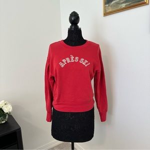 Madewell• Apres Ski •Red sweatshirt⛷️